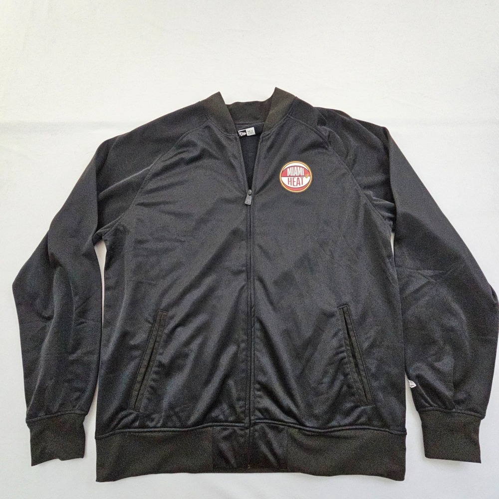 Miami Heat LA Lakers Lebron James New Era Black Full Zip Jacket‎ Adult XL